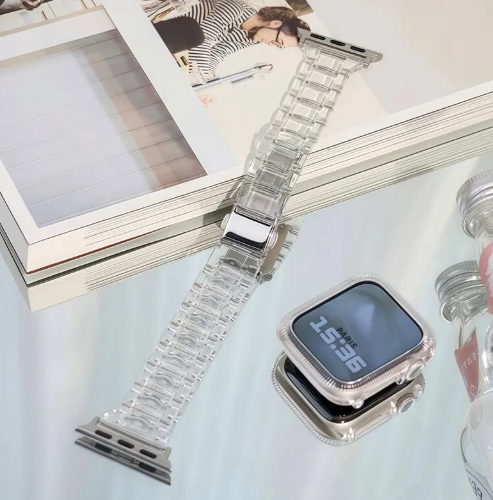 Pulseira Feminina Alana Transparente para Apple Watch