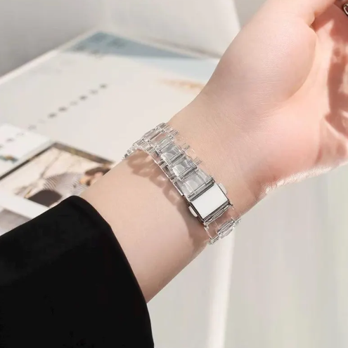 Pulseira Feminina Alana Transparente para Apple Watch