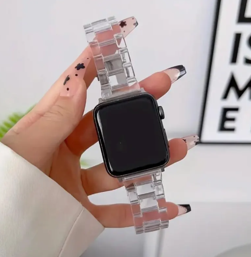 Pulseira Feminina Alana Transparente para Apple Watch
