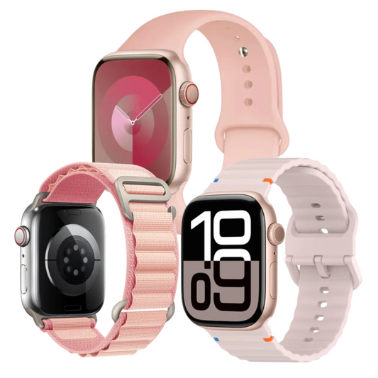 Kit Atlex com 3 Pulseiras Femininas para Apple Watch