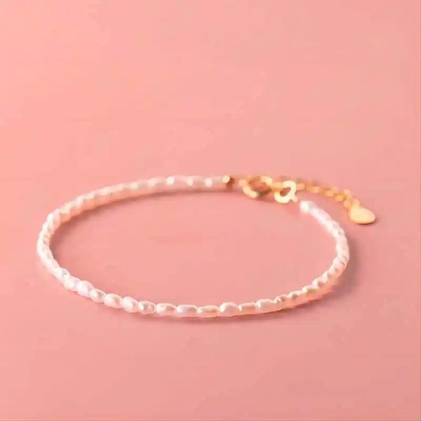 Pulseira Feminina Perolas em Prata 925